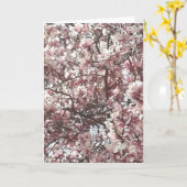 Carte de voeux pour le printemps (Fleur jaune)