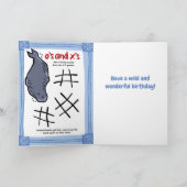 Carte de voeux pour le Puzzle de léopard de la fau (Intérieur)