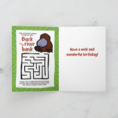 Carte de voeux pour le Puzzle de Platypus Wildlife (Intérieur)