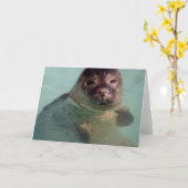 Carte de voeux pour le sceau du port (Fleur jaune)