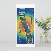 Carte de voeux pour le sentier d'état du retrait (Debout devant)