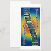 Carte de voeux pour le sentier d'état du retrait (Devant / Derrière)