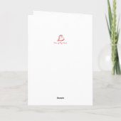 Carte de voeux pour le service de courrier frontal (Dos)