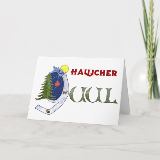 Carte de vœux pour le solstice d'hiver (Devant)