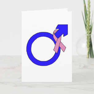 Carte de voeux pour le soutien du cancer du sein m