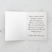 Carte de voeux pour les 25 ans de mariage en damas (Intérieur)