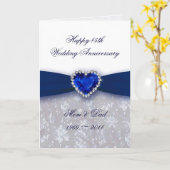 Carte de vœux pour les 45 ans de mariage en motif  (Fleur jaune)