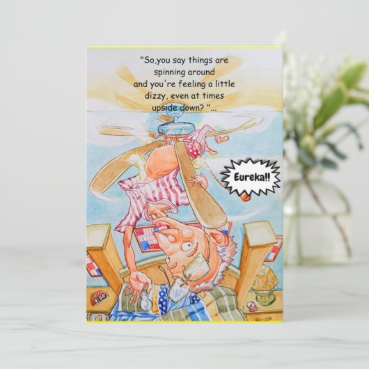 Carte de voeux pour les 50 ans (Debout devant)