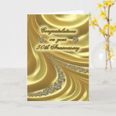 Carte de voeux pour les 50 ans de mariage (Fleur jaune)