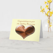 Carte de vœux pour les 5 ans de mariage avec un ve (Fleur jaune)