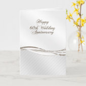 Carte de vœux pour les 60 ans de mariage (Fleur jaune)