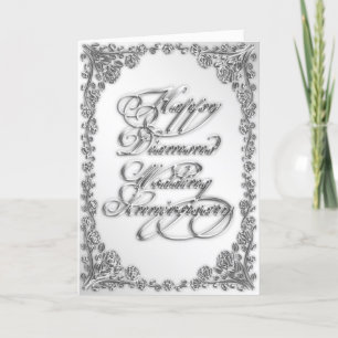 Carte de vœux pour les 60 ans de mariage