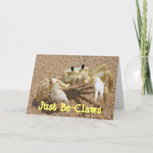 Carte de voeux pour les abeilles crabes (Devant)