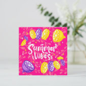 Carte de voeux pour les agrumes de fruits d'été (Debout devant)