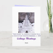 Carte de voeux pour les beaux-arts de la Reine des (Dos)