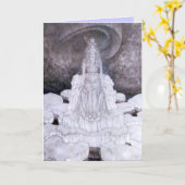 Carte de voeux pour les beaux-arts de la Reine des (Fleur jaune)