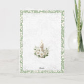 Carte de voeux pour les Bénédictions spéciales de  (Dos)