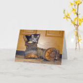 Carte de voeux pour les bottes de Lilo (Fleur jaune)