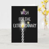 Carte de voeux pour les bougies d'anniversaire (Fleur jaune)