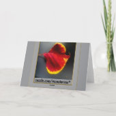 Carte de voeux pour les congés d'automne (Dos)