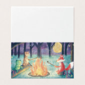 Carte de voeux pour les créatures de bois (Outside Unfolded)