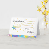 Carte de voeux pour les diplômés d'études de fin d (Fleur jaune)