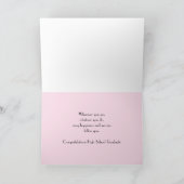 Carte de voeux pour les diplômés du secondaire - r (Intérieur)