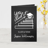 Carte de voeux pour les diplômés. Vous L'Avez Fait (Fleur jaune)