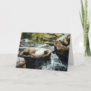 Carte de voeux pour les eaux de montagne