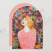 Carte de voeux pour les femmes aux médias mixtes I (Devant / Derrière)