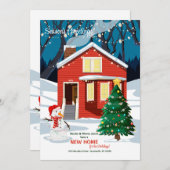 Carte de vœux pour les fêtes (Devant / Derrière)