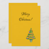 Carte de vœux pour les fêtes (Devant / Derrière)