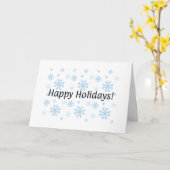 Carte de vœux pour les fêtes (Fleur jaune)