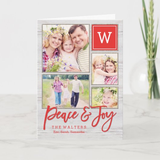 Carte de voeux pour les fêtes de Monogrammes paisi (Devant)