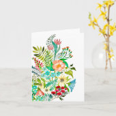 Carte de voeux pour les fleurs d'aquarelle de bien (Fleur jaune)