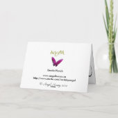 Carte de voeux pour les fleurs douces (Dos)