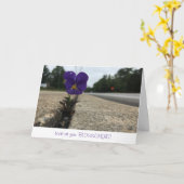 carte de voeux pour les fleurs sauvages urbains (f (Fleur jaune)