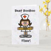 Carte de voeux pour les infirmières - Customisez-l (Fleur jaune)