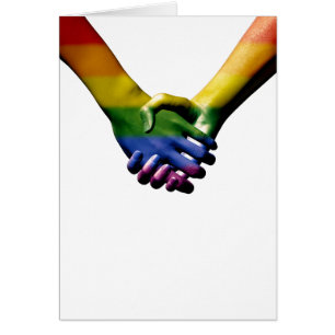 Carte de voeux pour les mains de Gay pride