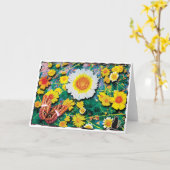 Carte de voeux pour les marais (Fleur jaune)