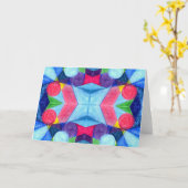 Carte de voeux pour les modèles géométriques (Fleur jaune)