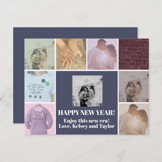 Carte de vœux pour les nouvelles époques (Devant / Derrière)