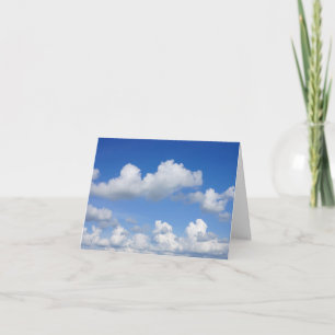 Carte de voeux pour les nuages