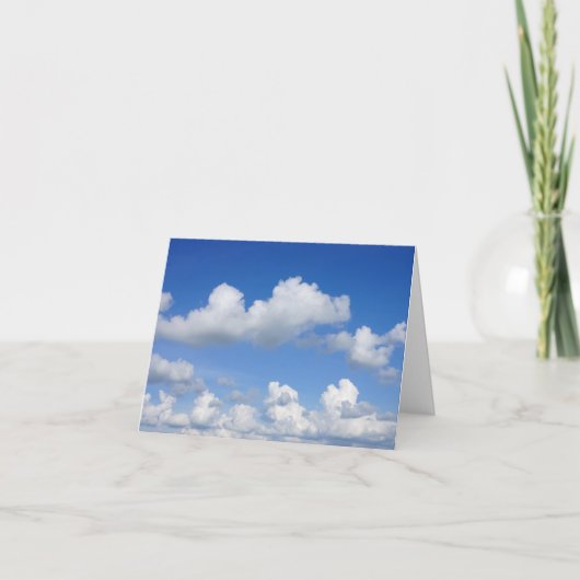 Carte de voeux pour les nuages (Devant)