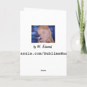 Carte de voeux pour les oiseaux de la fête des mèr (Dos)