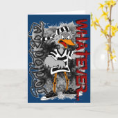 Carte de voeux pour les oiseaux de prison (Fleur jaune)