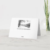 carte de voeux pour les paysages hivernaux (Dos)