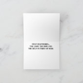 Carte de voeux pour les premiers répondants Golden (Intérieur)