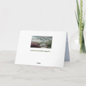 carte de voeux pour les sentiers de montagne (Dos)