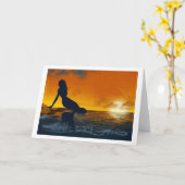 Carte de voeux pour les sirènes de Moyer (Fleur jaune)